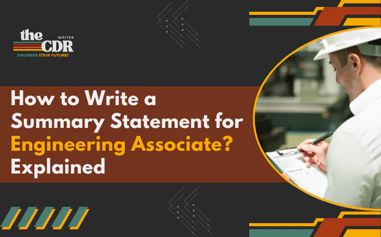 How to Write a Summary Statement for an Engineering Associate? A guide to competency standards of EA
