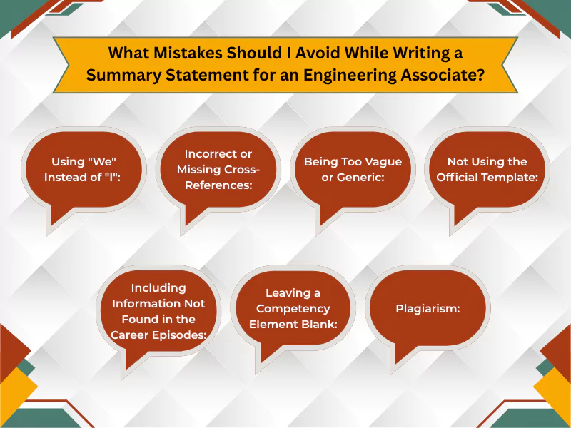 Common mistakes to avoid when writing a summary statement for Engineers Australia’s skill assessment Common mistakes to avoid when writing a summary statement for Engineers Australia’s skill assessment