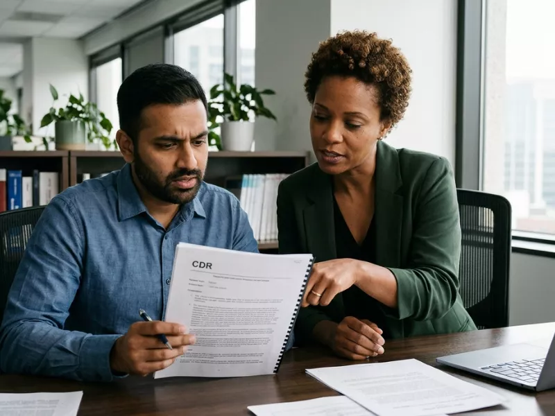 experts telling the candidate if he can resubmit the CDR after rejection or not.